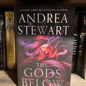 Fairyloot- Andrea Stewart "The Gods Below" Hardcover Fantasy- Black & Purple